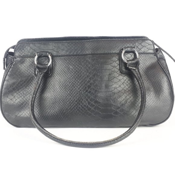 Guess Los Angeles faux reptile print leather handbag - Picture 2 of 9